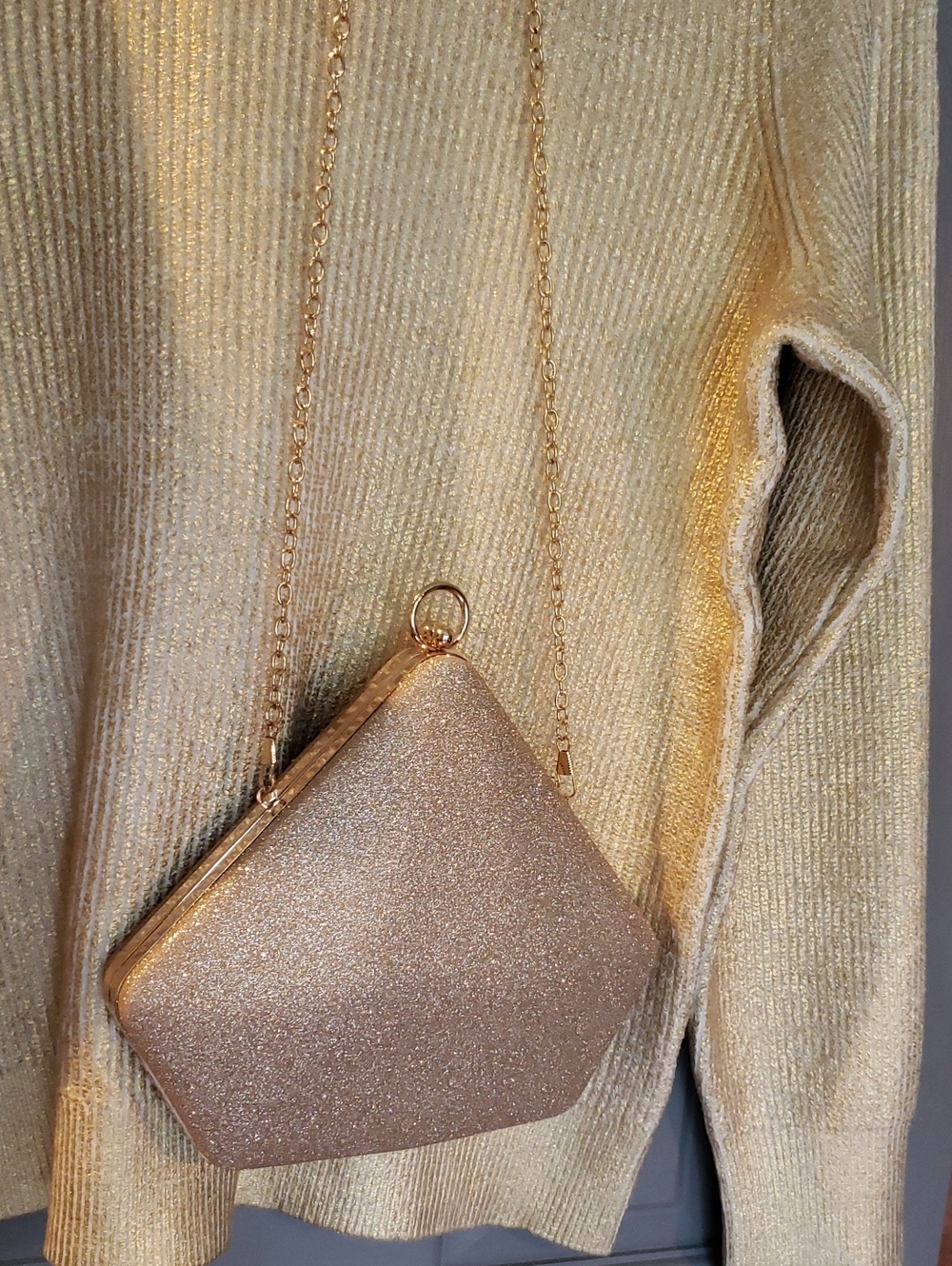 Diamond shaped special occasions purse NWOT